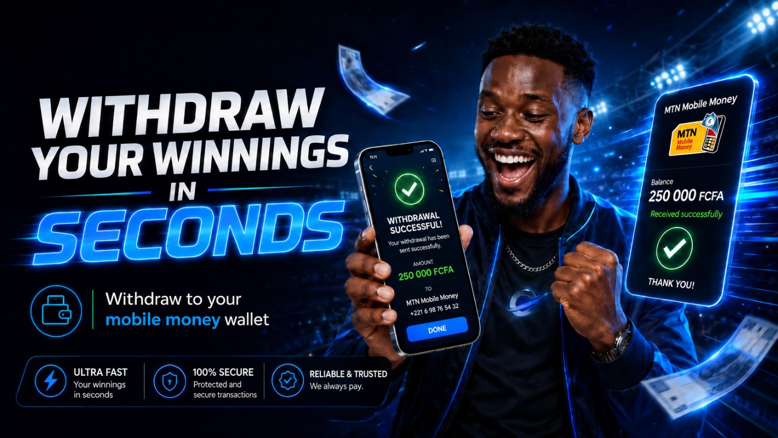 Withdraw your winnings